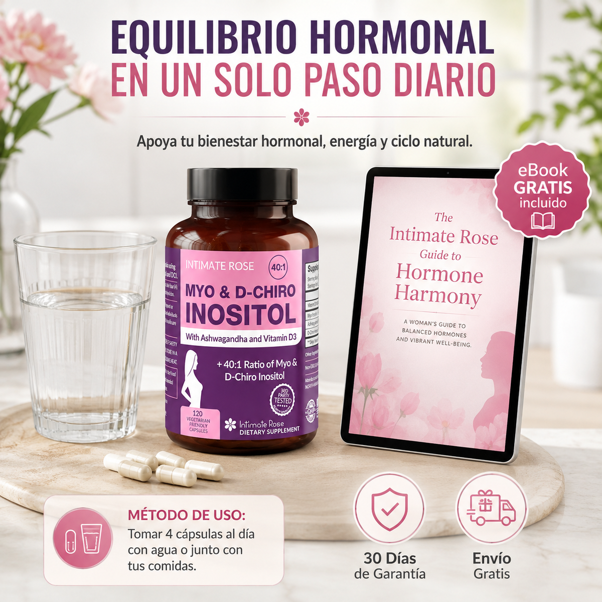 InosiFem Balance — Tu aliado natural para el equilibrio hormonal, el bienestar en la menopausia y el control metabólico de peso.